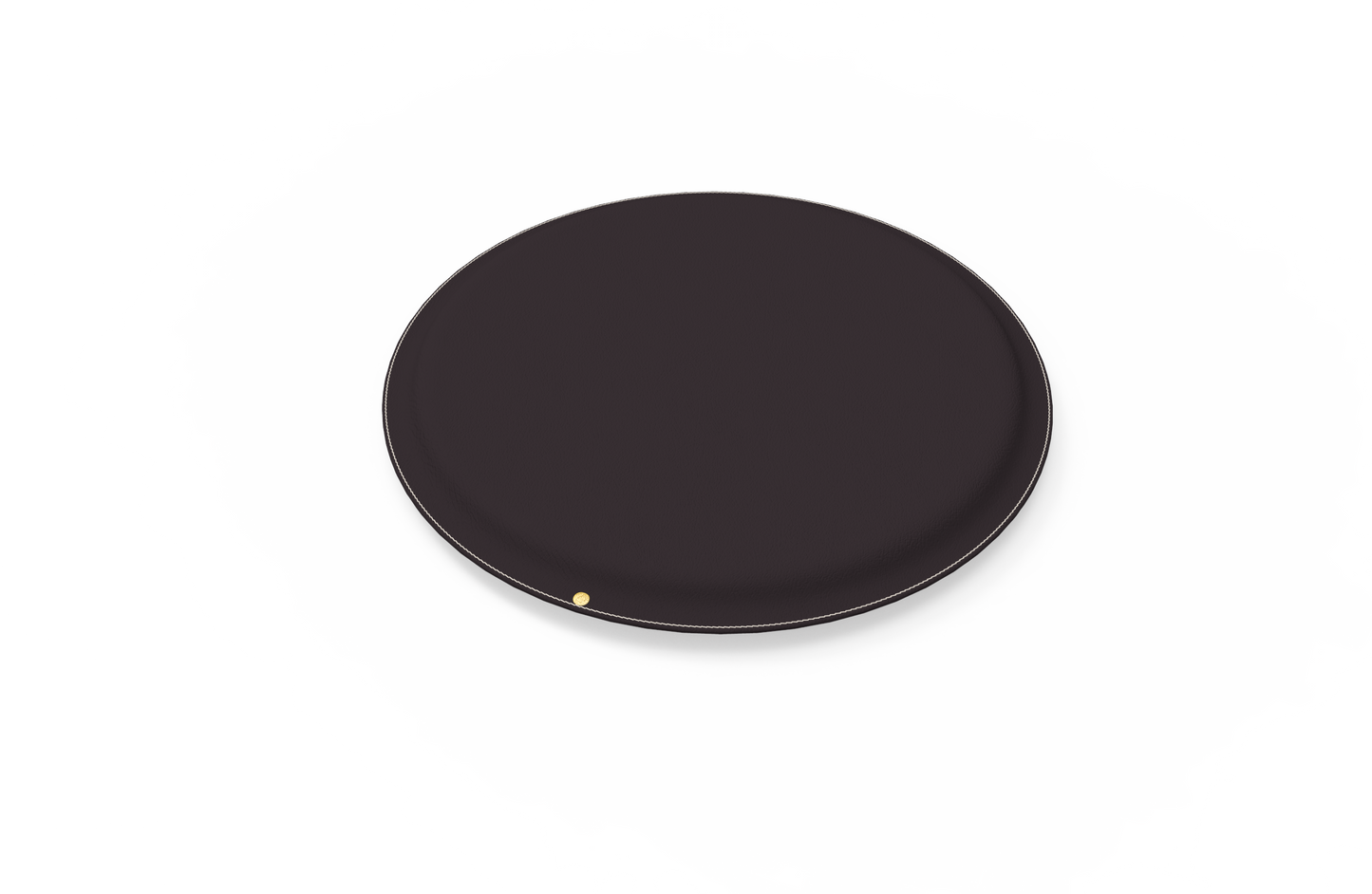 Round my Petite - Leather Pillow - Almost Black