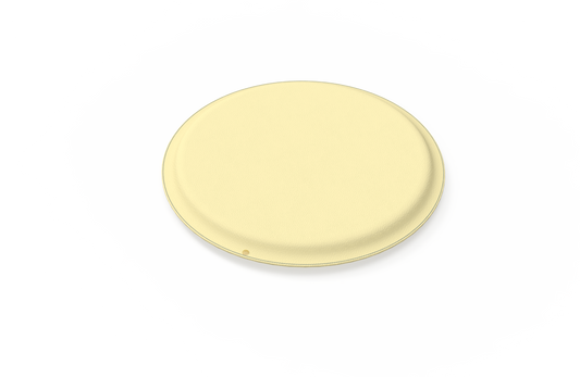 Round my Petite - Leather Pillow - Pale Pineapple