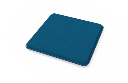 Be Square - Canvas Pillow - Bold Blue