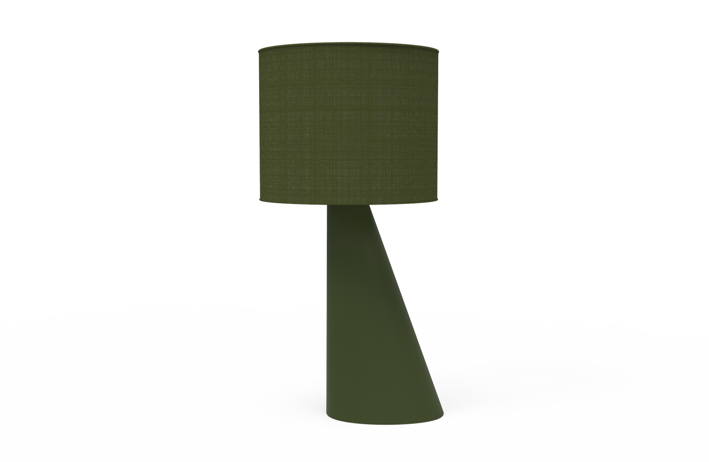 Right Angle - Lamp & Shade - Olive Skin