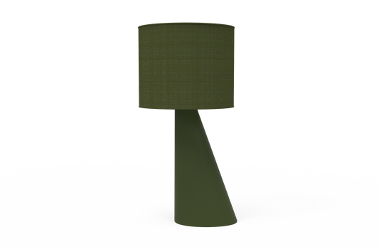 Right Angle - Lamp & Shade - Olive Skin