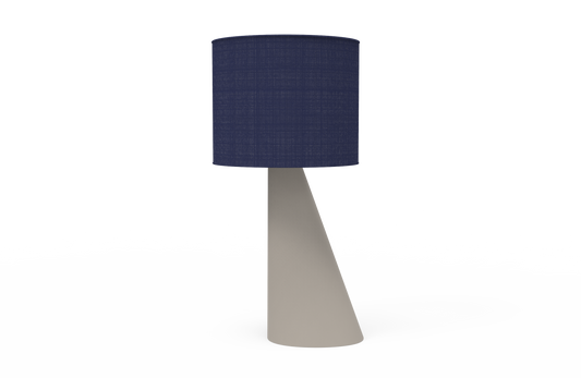 Right Angle - Lamp & Shade - Moisty Oyster