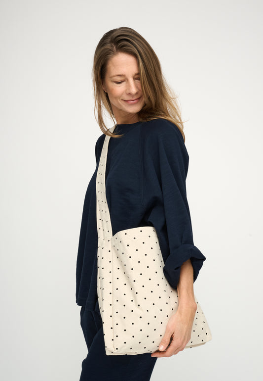 dotted cross body bag